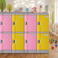 Casier scolaire moderne à 9 portes, haute qualité, mini casier à assembler, station de recharge pour téléphone, serrure à clé extérieure, étanche, durable