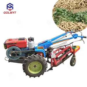 Máquinas agrícolas de bom desempenho, empurrador manual para máquina harvester de pêlo, alho, trigo