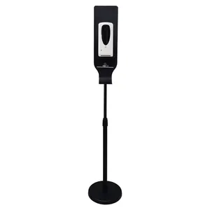 3 fuß unterstützung stehen Suppliers-1000ML Electric Sensor Touchless Foot Pedal Hand Sanitizer Dispenser Automatico Alcohol Spray Floor Stand for Soap Dispenser