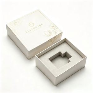 Wholesale Custom Luxury Rigid Jewelry Packaging Box Magnetic Closure Recyclable Paperboard Foam Insert Custom Logo for Necklaces - Product Image 2