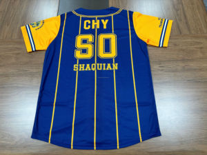 Jersey Baseball Sublimasi FQ Motif Garis-Garis, Cetak Nama Kustom, Kaos Baseball Kancing Depan, Jersey Baseball untuk Seragam Olahraga - Product Image 6