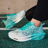 Chaussures de course de luxe pour hommes, grandes tailles, avec plaque en carbone, lumineuses, respirantes et légères, pour l'entraînement et la compétition