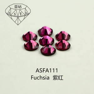 Mayorista A.S.F.A. 111 fucsia Hotfix diamantes de imitación cristal Flatback cristales a granel de alta calidad para ropa DIY - Product Image 2