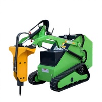 Nouvelle conception de mini-chargeuse sur pneus électrique télécommandée, minicargadora, mini-chargeuse sur chenilles, tracteur sur pneus pour travaux miniers