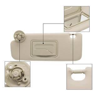 Pare-soleil Chevrolet beige côté gauche avec miroir et compartiment de rangement pour Sonic Spark Beat - Product Image 1