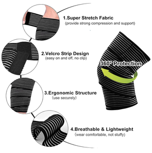 ยางยืดรัดน่องปลอกผ้าพันแผลสำหรับบรรเทาอาการปวดน่องขาส่วนล่างรองรับเฝือกหน้าแข้ง - Product Image 4