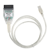 MINI VCI J2534 untuk Toyota Mendukung TIS Techstream V18 Alat Diagnostik Mobil