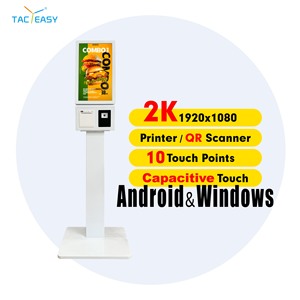 Tự phục vụ thức ăn nhanh tự đặt hàng <span class=keywords><strong>kiosk</strong></span> nhà hàng tự thanh toán máy nhận hàng in số chứng khoán SDK kích hoạt - Product Image 1
