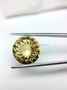 ซิทรินสีเหลืองธรรมชาติ ซิร์คอนควอตซ์ ขนาด 15 มม. รูปทรงกลม ตัดแบบเว้าสองขั้น ผ่านการอบด้วยความร้อน พลอยเม็ดเดี่ยว มีการเปลี่ยนสี - Product Image 5