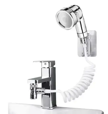 Pommeau de douche d'extension de robinet d'évier réglable à 3 modes pour robinet de lavabo