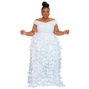 N8052 Abbigliamento <span class=keywords><strong>da</strong></span> donna europeo snellente elegante <span class=keywords><strong>da</strong></span> <span class=keywords><strong>sera</strong></span> snellente abito <span class=keywords><strong>taglie</strong></span> <span class=keywords><strong>forti</strong></span> Africa - Product Image 2