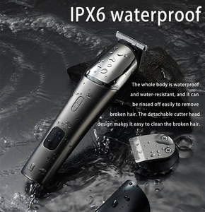 Tondeuse Électrique Sans Fil 6-en-1 Komingdon en Acier Inoxydable – <span class=keywords><strong>Kit</strong></span> de Toilettage Visage, <span class=keywords><strong>Moustache</strong></span>, Corps, Oreilles, Nez – Étanche IPX6 pour Barbier - Product Image 3