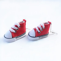 Chaussures en toile créatives personnalisées en gros Boucles d'oreilles pendantes à la mode avec long pendentif Bijoux personnalisés