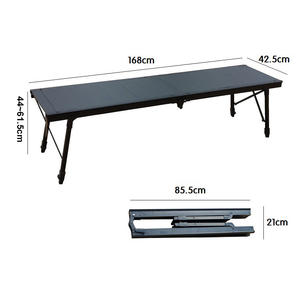 Outdoor Portable Aluminum Folding <b>Camping</b> Table Multifunctional Iron <b>Grill</b> Table 6 Units Foldable Picnic Fishing IGT Table - Product Image 3