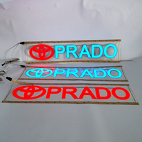 Autocollant lumineux de marque de voiture EL Décalcomanie de logo de véhicule Lumière LED Vinyle Support à faible coût Conception personnalisée