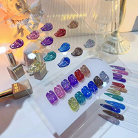Vendeeni 12 couleurs oeil de chat Gel vernis Flash ensemble Oem marque privée diamant paillettes Disco Uv Gel vernis à ongles ensemble fournitures Laser