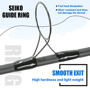 <span class=keywords><strong>Canne</strong></span> à pêche à la carpe 3,6 m Spod & Marker 2 sections 5,0 lb 24T en carbone avec anneaux en acier inoxydable - Product Image 6
