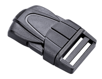 Boucle à clip en plastique enduit pour sacs et sacs à dos avec sangle de réglage simple ou double direction, boucle de sécurité