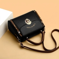 Sac à bandoulière urbain minimaliste en cuir PU bicolore, sac à main carré rétro, fermeture à rabat, sangle unique, portable, pour tous les jours
