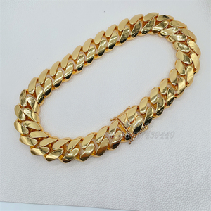 Collar de Lujo y Estilo Hip Hop, Cadena Cubana Súper Grande, Cadena de Eslabones Cubanos Miami - Product Image 4