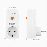 Prise PRCD EU 16A 120V 50Hz IEC61540, protection contre les fuites, sécurité, prise blanche, toujours testée