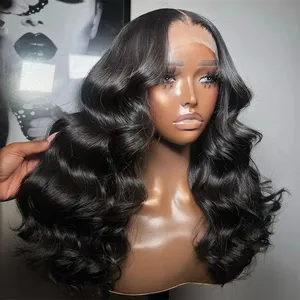 Body Wave 13x6 HD Lace Front Wigs Body Wave 13x4 Transparent Lace Human Hair Wigs Glueless For Black Women High Density
