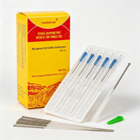 Aiguilles d'acupuncture en acier inoxydable avec tube pour usage unique, fabriquées par un fabricant spécialisé dans la dry needling, pour la thérapie d'acupuncture.