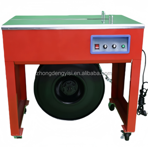 Máquina Envolvedora Semiautomática Eléctrica para Cajas y Cartones, Flejadora con Cinta de PP, Máquina Flejadora de Cartones para Uso Industrial - Product Image 5