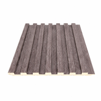 Panneau mural 3D rainuré en WPC écologique OEM, étanche, pour décoration intérieure, revêtement en lattes de bois composite, vente en gros directe usine