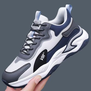 Zapatillas deportivas para correr con suela suave para absorción de impactos, tela ligera y transpirable, diseño con cordones, aptas para uso masculino. - Product Image 2