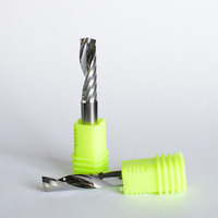 Fraise spirale à lame unique en acier au tungstène de 5-6 mm pour découpe acrylique et PVC, tête d'outil de gravure CNC pour publicité
