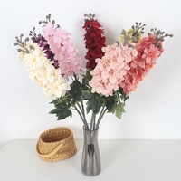 Flores Artificiales de Seda Delphinium de 82 cm, Decoración Suave para Techos de Salones de Ceremonias, Suministros Florales Navideños