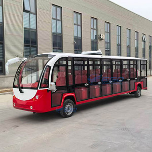 Autobús Eléctrico Turístico Clásico de Lujo Personalizado de 2-23 Asientos, Autobús Rojo de Alta Calidad con Puerta - Product Image 4