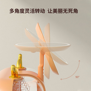 Led Makeup <b>Mirror</b> Reindeer Cosmetic Storage Box With Jewelry Organizer Transparent Orange Yellow Design - Product Image 2