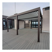 Planche de terrasse composite WPC antidérapante, écologique, au design moderne, aspect bois, étanche, installation par clipsage, pour jardin extérieur