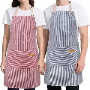 Tabliers de cuisine classiques sans manches pour femmes et hommes, avec 2 poches, résistants à l'huile, sangle de cou réglable, longs – Service OEM en gros - Product Image 5
