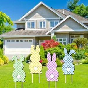 ป้ายสนามหญ้าสำหรับเทศกาลอีสเตอร์แบบกันน้ำสำหรับตั้งกลางแจ้ง พร้อมเสา H แบบกำหนดเองสำหรับขายส่ง ทำจากแผ่นพีพี - Product Image 4