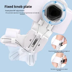 Dispositif orthopédique pour <span class=keywords><strong>hallux</strong></span> <span class=keywords><strong>valgus</strong></span>, séparateur d'orteils pour la prométabolie et l'entrecroisement des doigts, en ABS, nylon et coussinet en silicone, avec bouton de réglage - Product Image 4