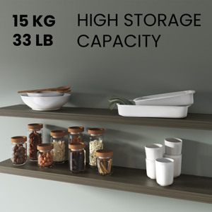 Greer Floating Shelf In Melamine Smokey Oak 2 Pack <b>Wall</b> <b>Display</b> Shelves - Product Image 5