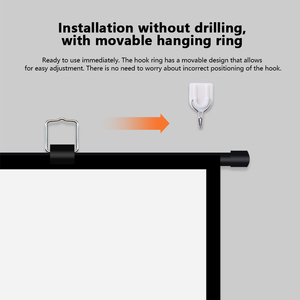 Topleo Home Projector Screen Short Throw Wall Mounted Manual Retractable <b>Inflatable</b> Portable Projection MN04 Wall Motorized P - Product Image 4