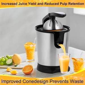 Extracteur de jus électrique manuel 300W en acier inoxydable pour citrons et agrumes, idéal pour la cuisine - Product Image 2
