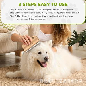 Wooden <b>Pet</b> Grooming Comb For Cats And Dogs Portable Detangling Tool - Product Image 2