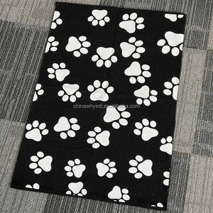 Tapis de porte personnalisés en sublimation de teinture avec empreintes de pattes de chien, tapis superposés - Product Image 1