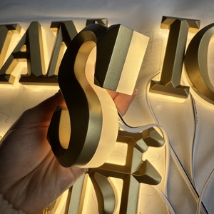 Insegne Luminose LED Personalizzate in Lega di Alluminio 3D, Impermeabili IP65, Compatibili con Zigbee per Hotel, Ospedali, Scuole - Product Image 4