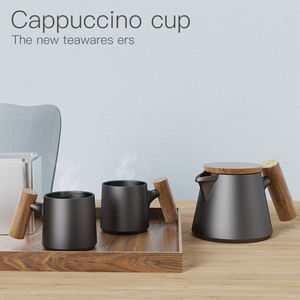 Taza de porcelana de alta calidad hecha a mano de lujo DHPO, Taza de cerámica reutilizable, taza de café expreso ecológica para café, té, herramientas de té y café - Product Image 2