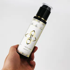 Individuelles 3D-Lack-Etikett Digitaler Druck metallfarbene erhöhte Logo-Aufkleber Flaschenverpackungsetiketten für Parfüm Hautpflege Duft-Spray