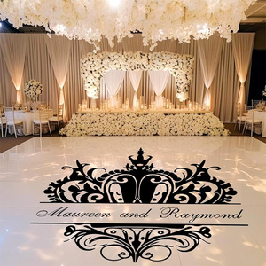 Adesivi per Pavimenti Personalizzati per Location di Matrimoni, Impermeabili, Ecologici, Stampati <span class=keywords><strong>con</strong></span> UV, <span class=keywords><strong>con</strong></span> Nomi degli Sposi - Product Image 1