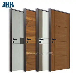 Wood Panel Door Design JHK-MD09 Decorative Door Panels Melamine Wood Doors Interior Wooden Doors