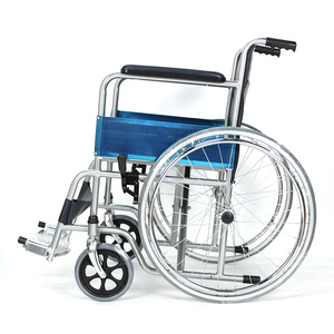 כסא גלגלים פלדה חם ומאושר עם רגליים הרים - Product Image 1