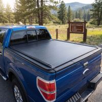 Couverture de benne de camion rétractable manuelle en aluminium rigide, étanche, pour Ford F150 2009-2014